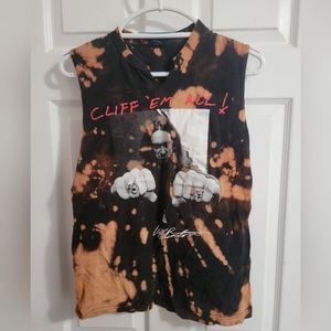 Bleached Cliff Burton Muscle T Shirt